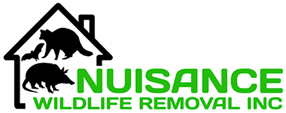Nuisance Wildlife Removal logo with no background.